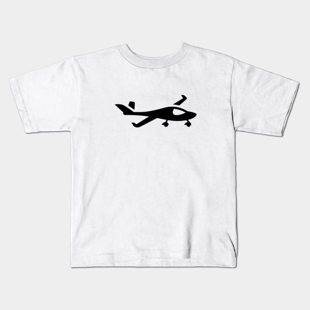 Airplane Kids T-Shirt by Jetmike